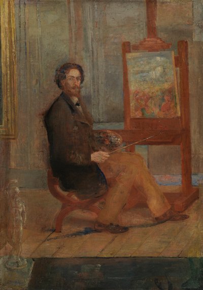 Ensor şövale başında by James Ensor