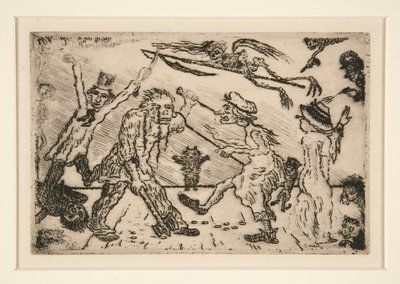 Les pöch?s capitaux (Ölümcül Günahlar) portföyünden La colère (Gazap) by James Ensor
