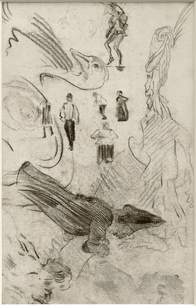 Siluetler ve grotesk figürler by James Sidney Ensor