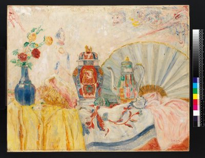 Çin Çömlekçiliği ile Natürmort by James Ensor