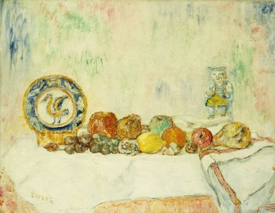 Meyveli Natürmort; Nature Morte aux Meyveler by James Ensor