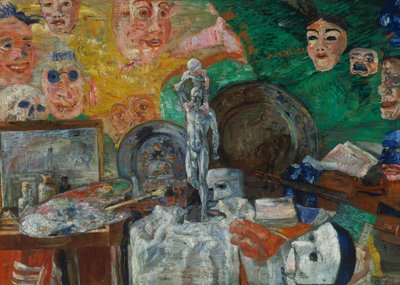 Stüdyoda natürmort veya Sanatın nitelikleri by James Ensor