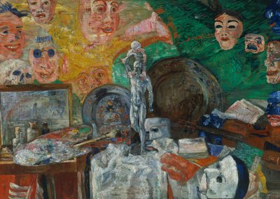 Stüdyoda natürmort veya Sanatın Nitelikleri by James Ensor