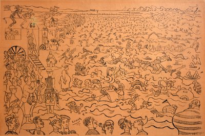 Ostend'de Yıkanma by James Ensor