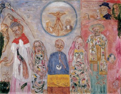 The Vile Vivisectors, 1930 dolayları (tuval üzerine yağlıboya) by James Ensor