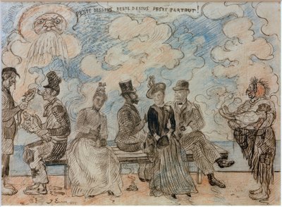 Aşağıdaki veba, yukarıdaki veba, her yerde veba by James Sidney Ensor
