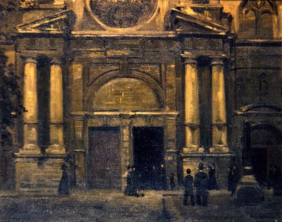 Portal, c.1910 (tuval üzerine yağlı boya) by James Ferrier (attr. to) Pryde