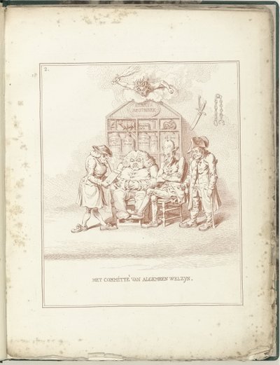 Genel Refah Komitesi, 1795 General Welzyn Komitesi (nesne üzerine başlık) Hollandia Regenetata (dizi adı) by James Gillray (possibly)