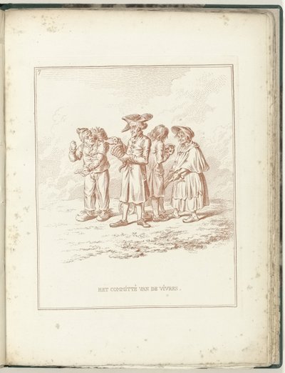 Vivres ve Necessities Komitesi, 1795 Vivres Komitesi (nesne üzerine başlık) Hollandia Regenetata (dizi adı) by James Gillray (possibly)