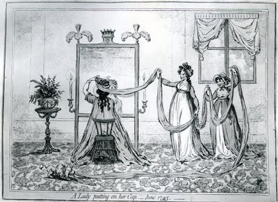 Şapkasını Takan Bir Kadın, 1795 by James Gillray