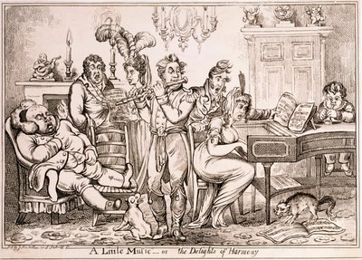 A Little Music veya The Delights of Harmony, William Brocas tarafından oyulmuş, Londra
