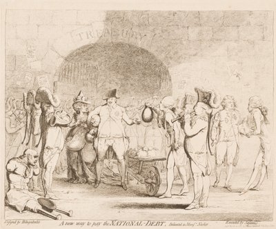 Ulusal Borçları Ödemenin Yeni Bir Yolu by James Gillray