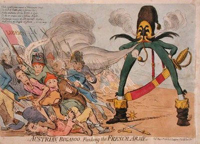Avusturyalı Bugaboo Funking the Fransız Ordusu, Hannah Humphrey tarafından 1795