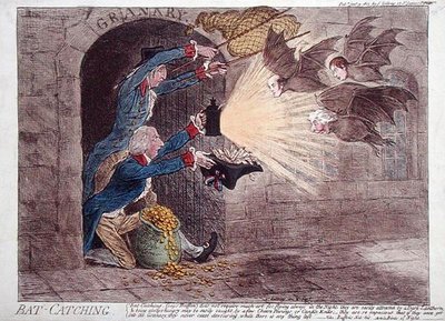 yarasa yakalama by James Gillray
