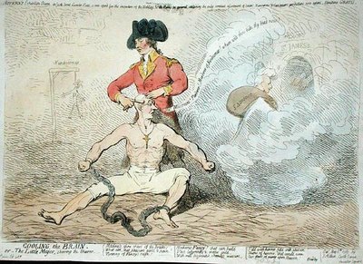 Cooling the Brain veya The Little Mayor Shaving the Shaver, J. Aitken tarafından 1789