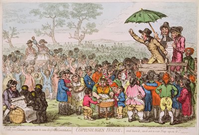 Kopenhag Evi barı. H. Humphrey, 1795 (baskı) by James Gillray