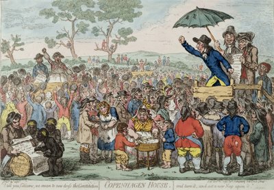 Kopenhag Evi, Hannah Humphrey tarafından 1795 yılında yayımlanmıştır (el boyaması gravür) by James Gillray