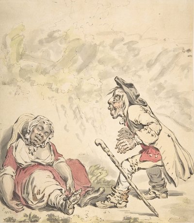 Cymon ve Iphigenia, 1796. by James Gillray