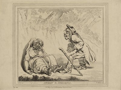Cymon and Iphigenia, published May 2 by James Gillray