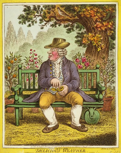 Lezzetli Hava, Hannah Humphrey tarafından yayınlandı, 1808 by James Gillray