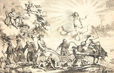 Dini ve Siyasi, Ulusun Durumu by James Gillray