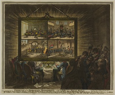 Yurtsever Duygulara Etkisi Olan Demokratik Şeffaflık Sergisi by James Gillray