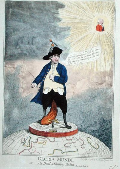 Gloria Mundi veya Güneşe Hitap Eden Şeytan, William Humphrey tarafından 1782