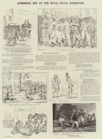 Kraliyet Deniz Sergisinde Esprili Sanat by James Gillray