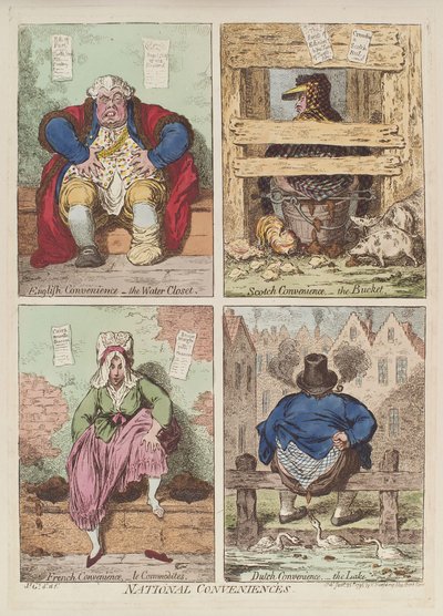 Ulusal kolaylıklar, 1769 by James Gillray