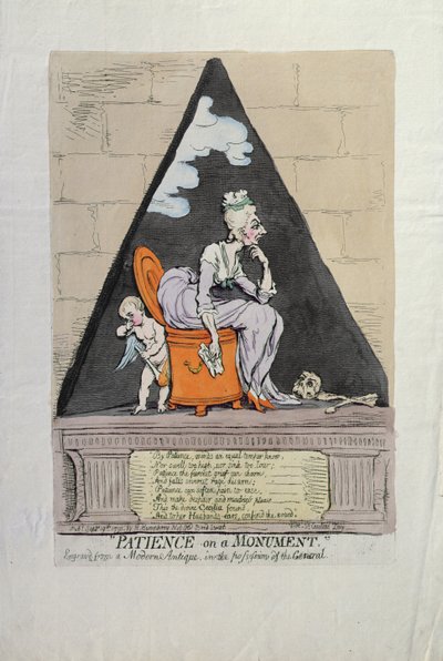 Sabır on a Monument, Hannah Humphrey tarafından 1791