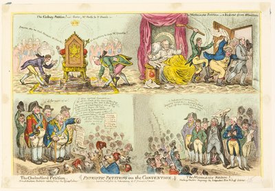 Sözleşmeye İlişkin Yurtsever Dilekçeler by James Gillray