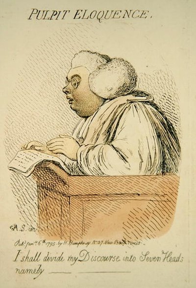 Minber Eloquence, Hannah Humphrey tarafından 1795