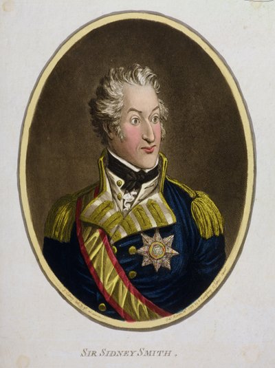 Sir Sidney Smith (1764-1840) Hannah Humphrey tarafından 1799