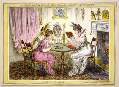 Harikalar Hikayeleri, pub. H. Humphrey, Londra, 1802 (el boyaması gravür) by James Gillray