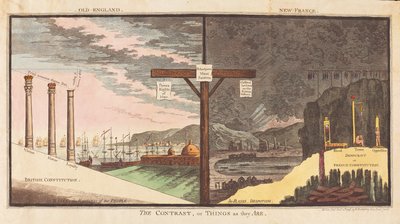 Kontrast veya Olduğu Gibi Şeyler, pub. 1796 (el renkli gravür) by James Gillray