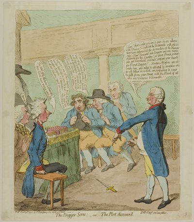 Hançer Sahnesi by James Gillray