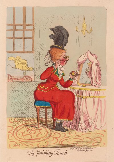 Son Dokunuş, pub. 1791 (el renkli gravür) by James Gillray