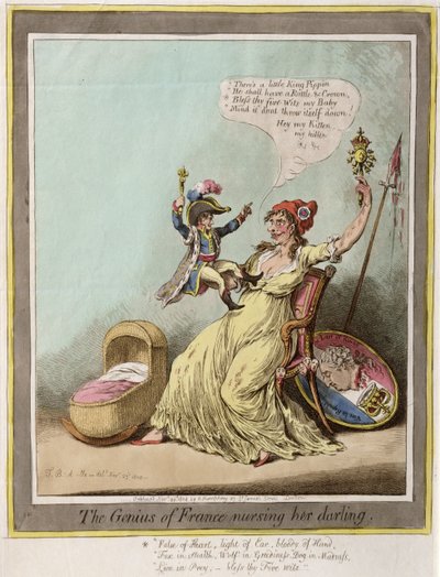 Hannah Humphrey tarafından 1804 yılında basılan Fransa