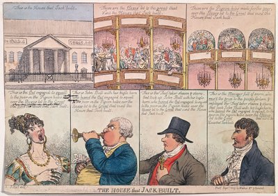 Jack'in Yaptığı Ev, Walker tarafından 1809'da yayınlandı (el boyaması gravür) by James Gillray