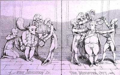 The Minister In - The Minister Out, William Humphrey tarafından 1782