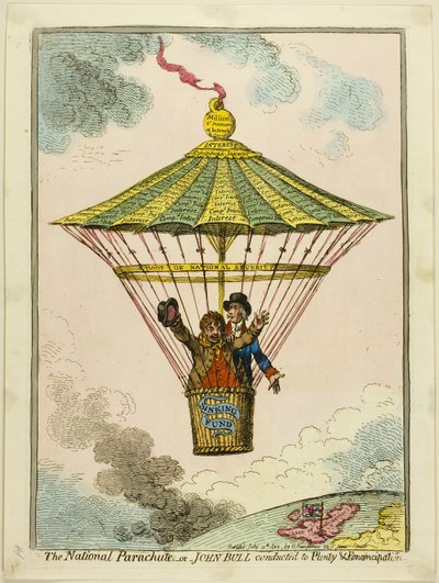 Ulusal Paraşüt by James Gillray