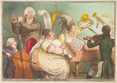 Pic-Nic Orkestrası, 23 Nisan 1802. by James Gillray