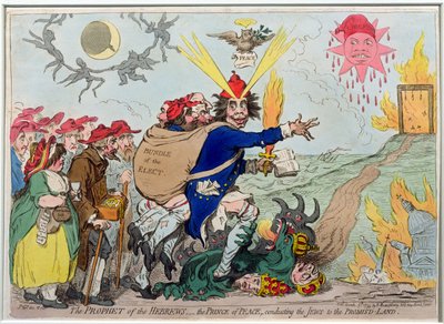 İbranilerin Peygamberi: Yahudileri Vaat Edilen Topraklara götüren Barış Prensi, Hannah Humphrey tarafından 1795