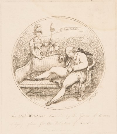 Britanya Dehası Tarafından Keşfedilen Devlet Bekçisi by James Gillray