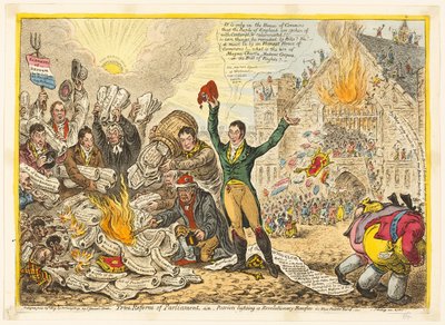 Parlamentonun Gerçek Reformu by James Gillray