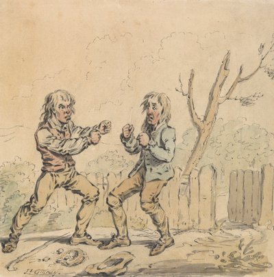 Fisticuffs'ta İki Adam by James Gillray