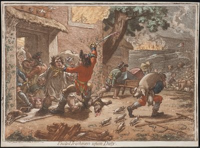 Birleşik İrlandalılar Görev Başında by James Gillray
