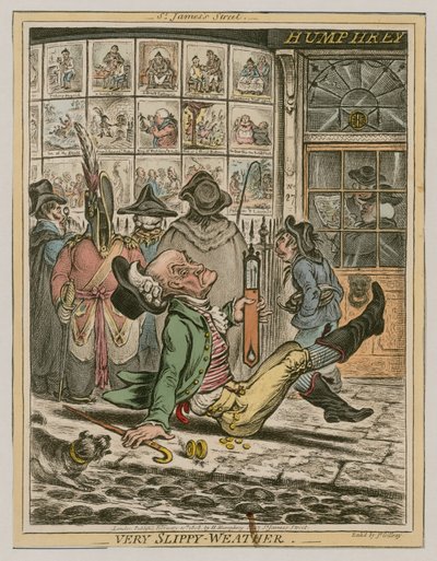 Çok Kaygan Hava by James Gillray