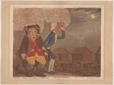 William Pitt ve John Bull istiladan korkuyor John Bull rahatsız etti:-veya-Capitol