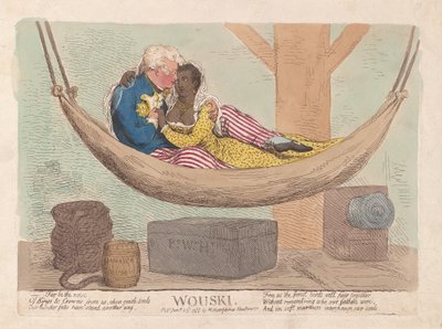 Wouski, bar. 1788 (el renkli gravür) by James Gillray